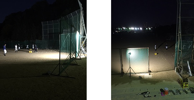 高校野球部LED照明