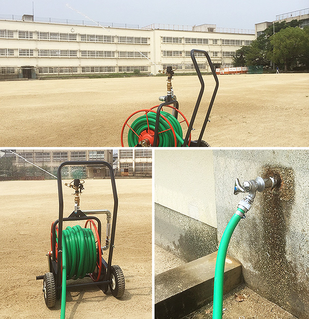 大阪楠根中学校　グランド散水用