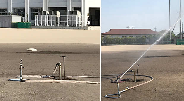 滋賀県立長浜北高等学校グランド散水用
