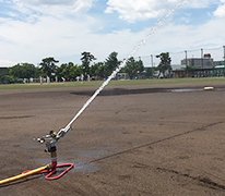 サッカーグランド散水