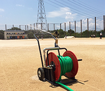 野球マウンド散水