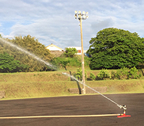 野球マウンド散水
