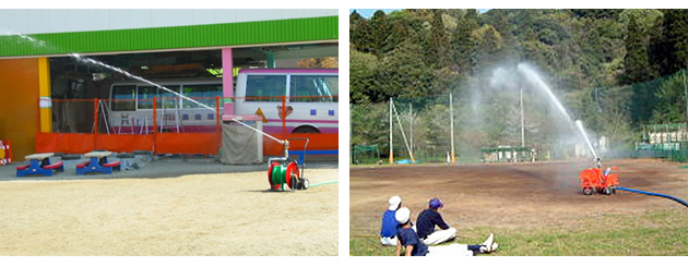 幼稚園庭、野球グランド